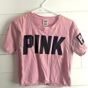 PINK Crop Tee
